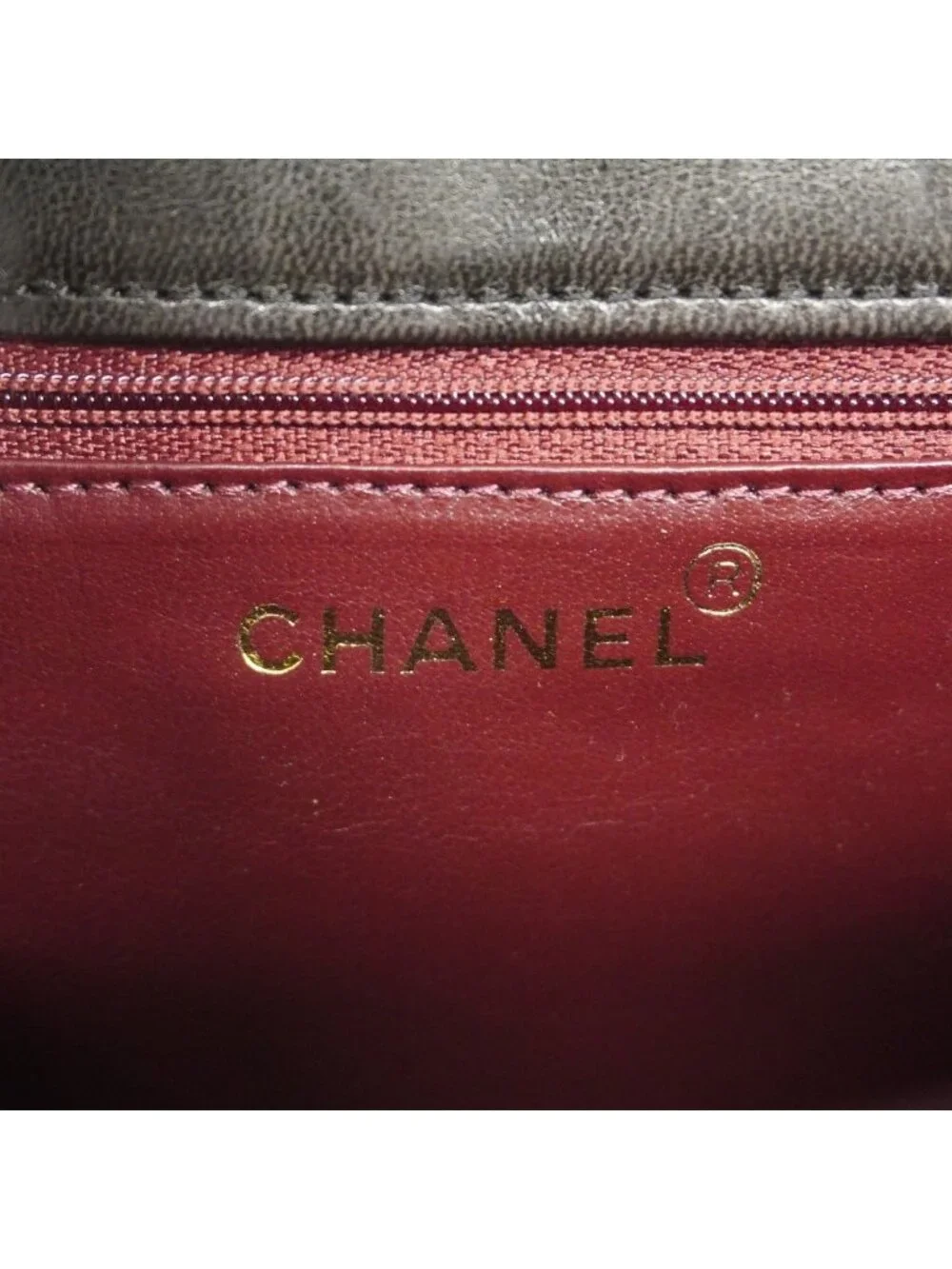 Chanel Shoulder Bag Quilted Lambskin Black Gold